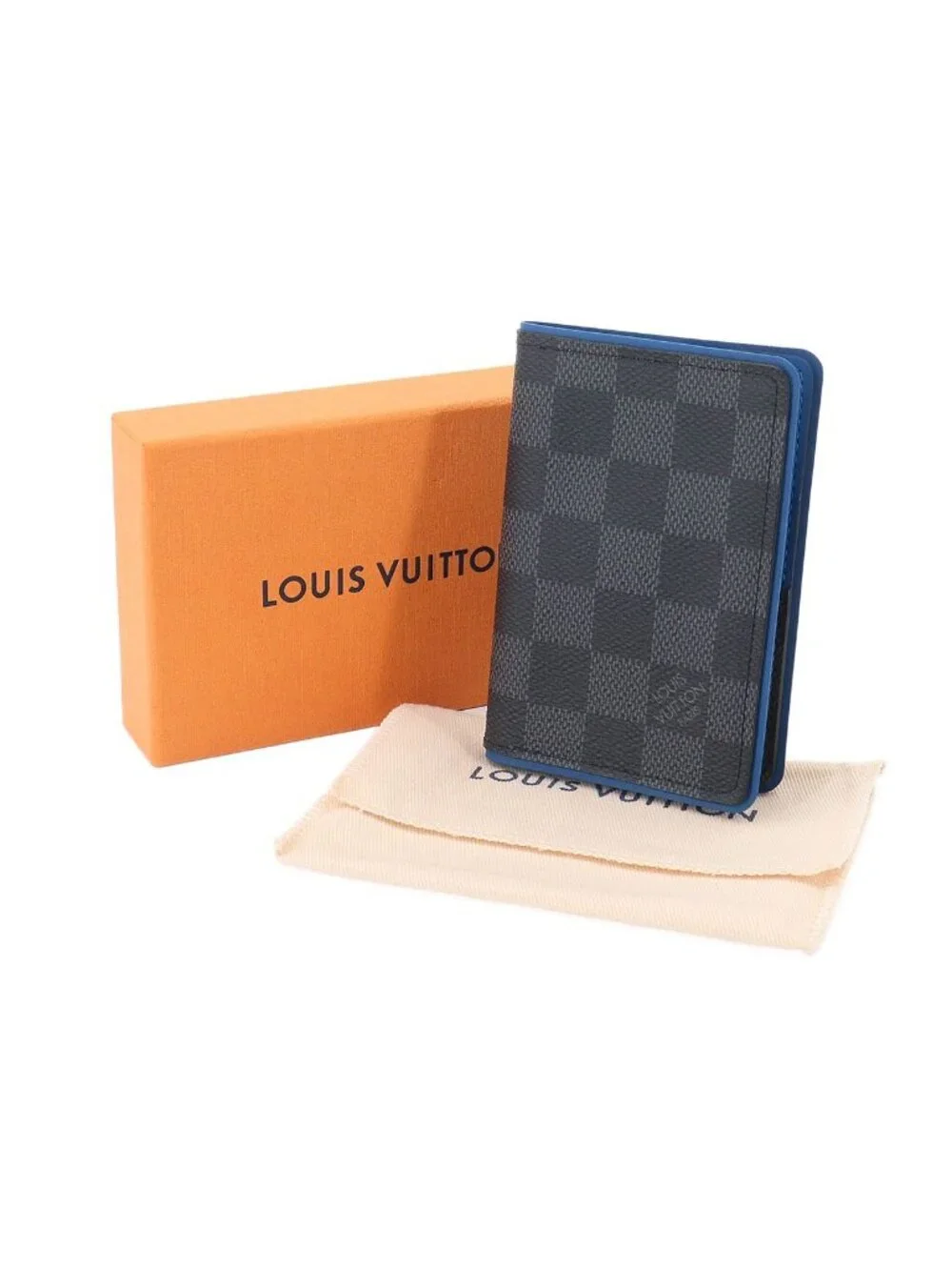 Louis Vuitton Damier Graphite gunizer Posh Card Case Black